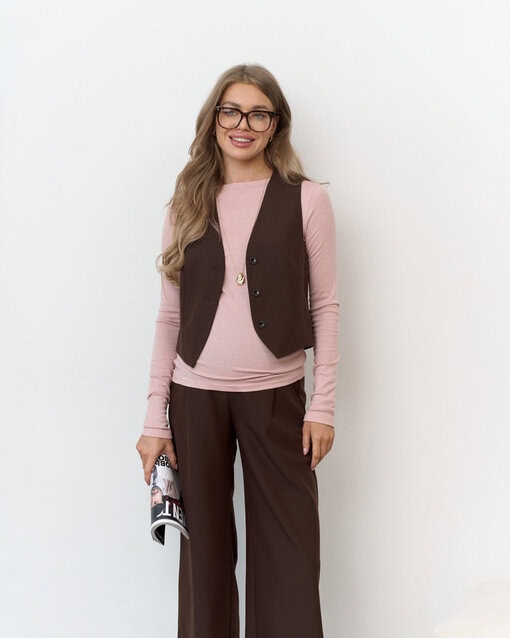 Розовый базовый тёплый лонгслив Klark Warm — изображение 7