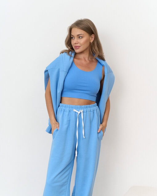 Голубой хлопковый топ Domingo — изображение 6