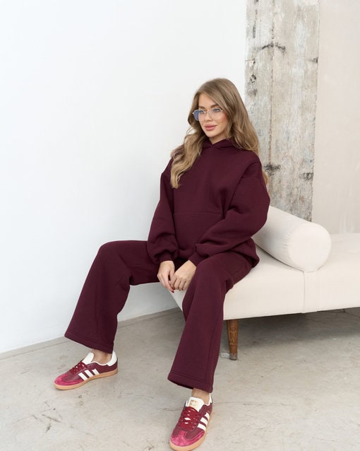 Сливовое теплое худи для будущих и кормящих мам Juna Warm — изображение 7