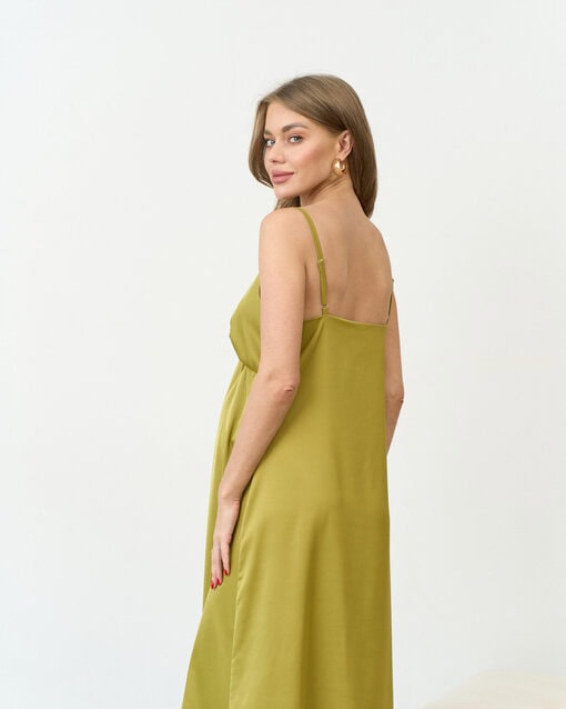 Оливковое платье для будущих и кормящих мам Karmen NEW — изображение 12