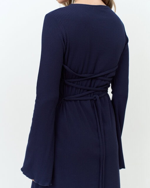 Синее мини-платье для будущих и кормящих мам Erica — изображение 14