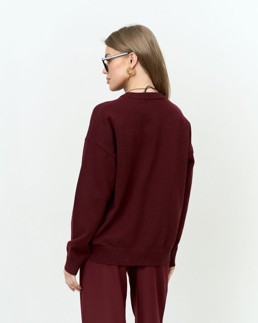 Бордовый базовый джемпер Martin — изображение 13