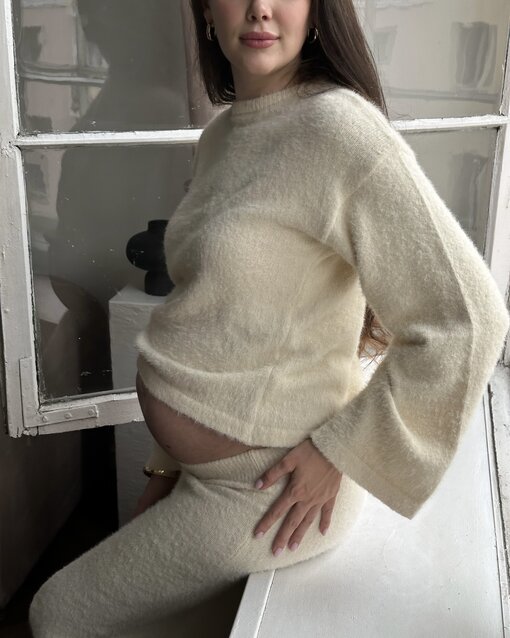 Кремовый трикотажный пушистый комплект Kirsten New — изображение 15