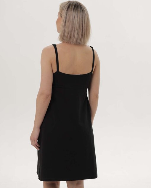 Черная сорочка для будущих и кормящих мам Simona — изображение 10