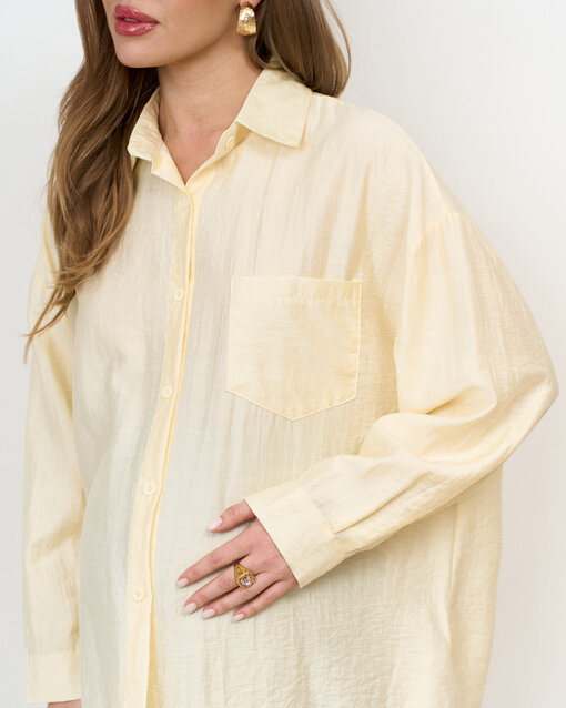 Лимонная блуза свободного кроя Silky — изображение 2