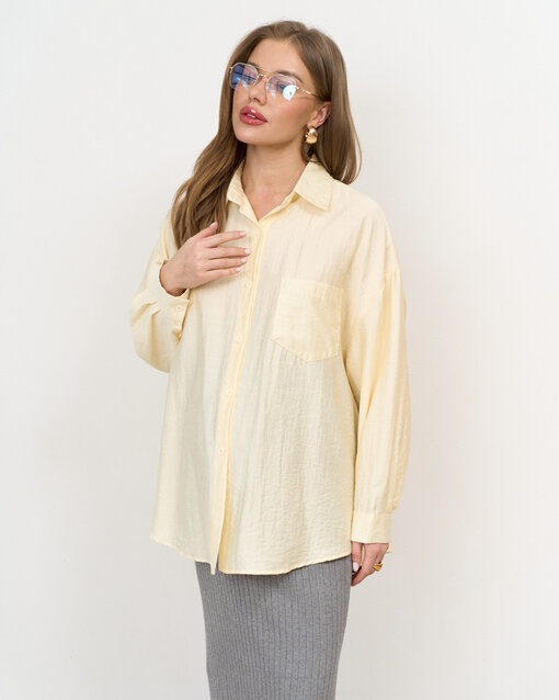 Лимонная блуза свободного кроя Silky — изображение 8