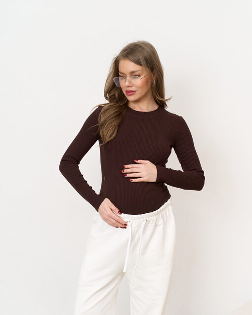 Шоколадное боди для будущих и кормящих мам She — изображение 8