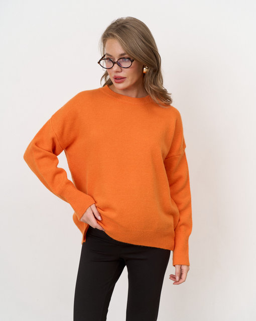 Оранжевый удлиненный джемпер Estelle