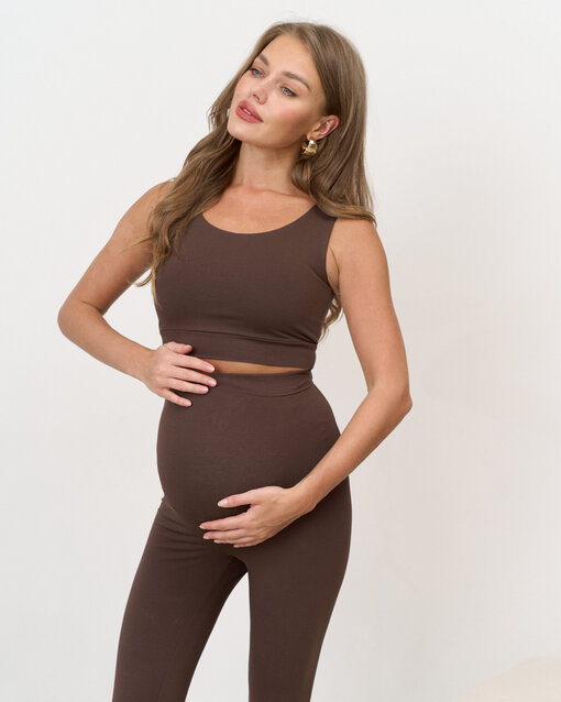 Шоколадный хлопковый топ Domingo — изображение 6