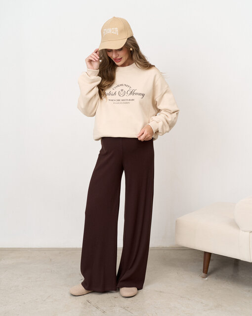 Шоколадные брюки для будущих и кормящих мам Soft — изображение 4