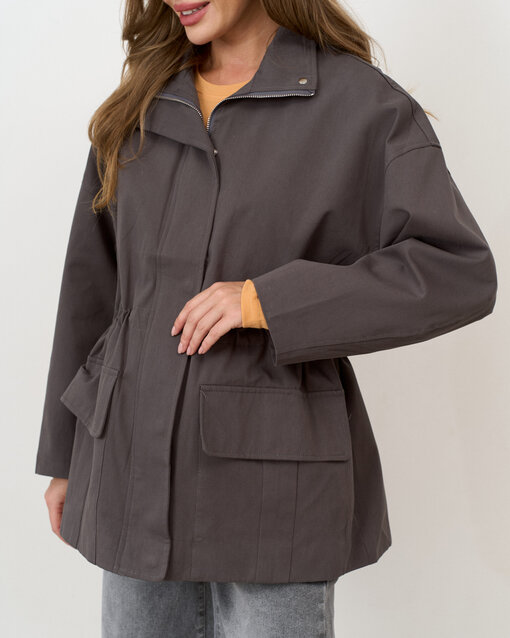 Темно-серая куртка-парка для будущих и кормящих мам Rain — изображение 2