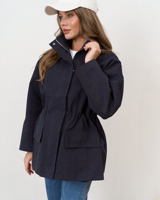 Синяя куртка-парка для будущих и кормящих мам Rain — изображение 3