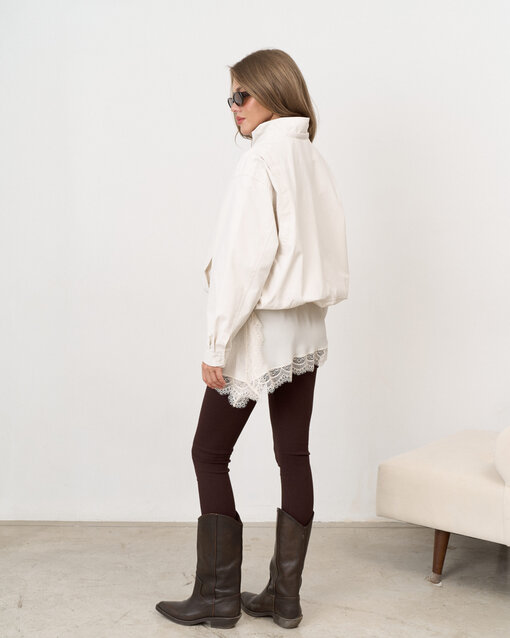 Молочная укороченная ветровка Cherry — изображение 14