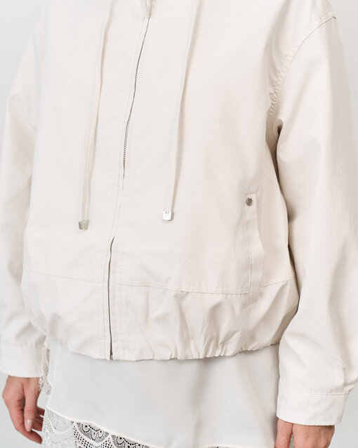 Молочная укороченная ветровка Cherry — изображение 8