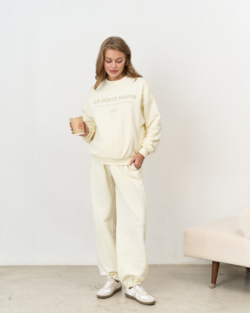 Сливочный свитшот для будущих и кормящих мам La dolce mama — изображение 10