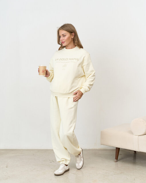 Сливочный свитшот для будущих и кормящих мам La dolce mama — изображение 6