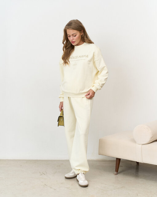 Сливочный свитшот для будущих и кормящих мам La dolce mama — изображение 3