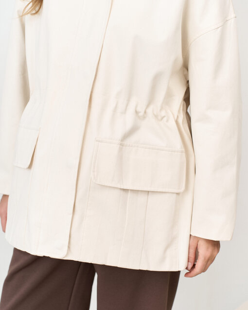 Молочная куртка-парка для будущих и кормящих мам Rain — изображение 5