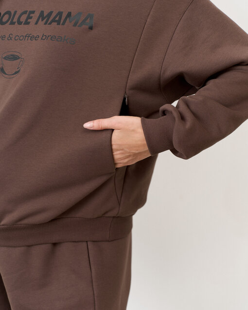 Шоколадный свитшот для будущих и кормящих мам La dolce mama — изображение 2