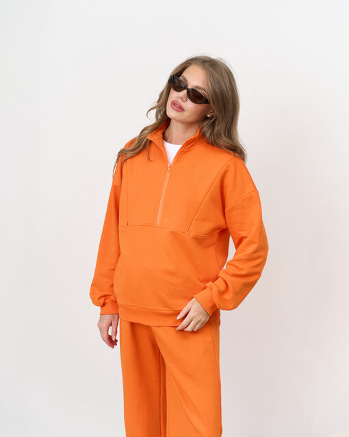 Оранжевый свитшот для будущих и кормящих мам Hot Mom Club — изображение 5