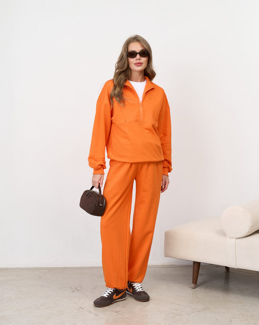 Оранжевые брюки для будущих и кормящих мам Trix — изображение 3