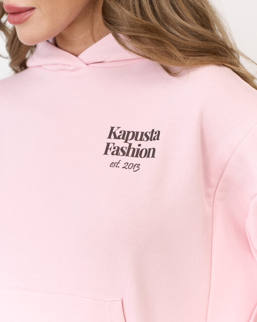 Светло-розовое худи для беременных и кормящих мам Kapusta Fashion — изображение 7
