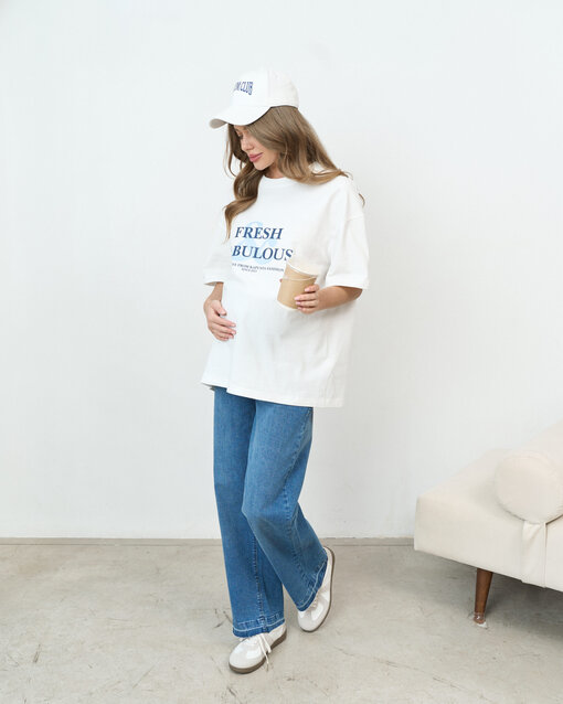 Белая оверсайз-футболка Fresh & Fabulous — изображение 5