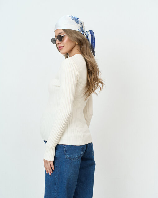 Молочный лонгслив для будущих и кормящих мам Milan — изображение 6