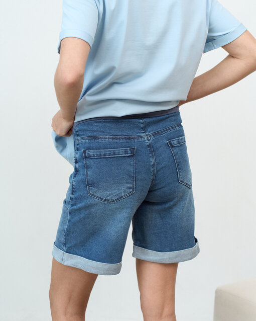 Джинсовые шорты для будущих и кормящих мам Vega — изображение 4