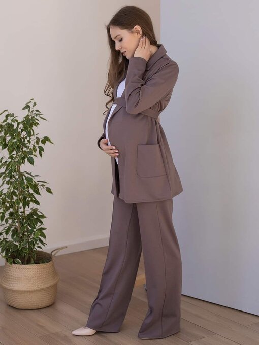 Кофейный жакет для будущих и кормящих мам Mon Ami — изображение 7