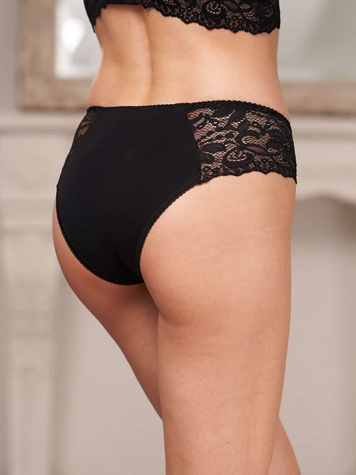 Черные трусики для будущих и кормящих мам Viki — изображение 3