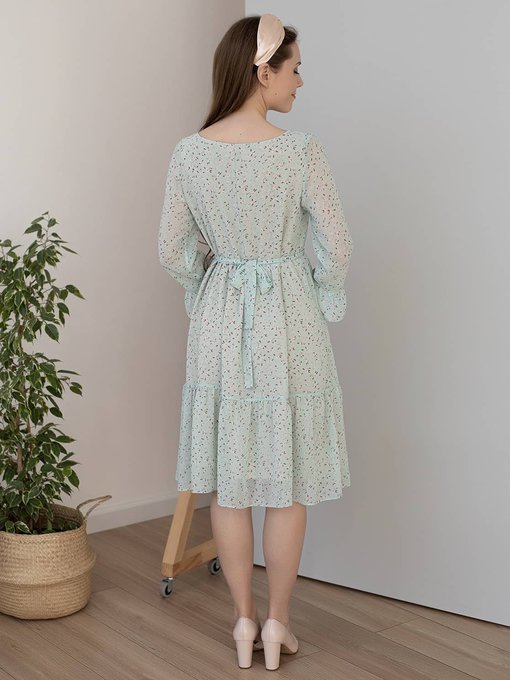 Мятное платье для будущих и кормящих мам Vanilla — изображение 6