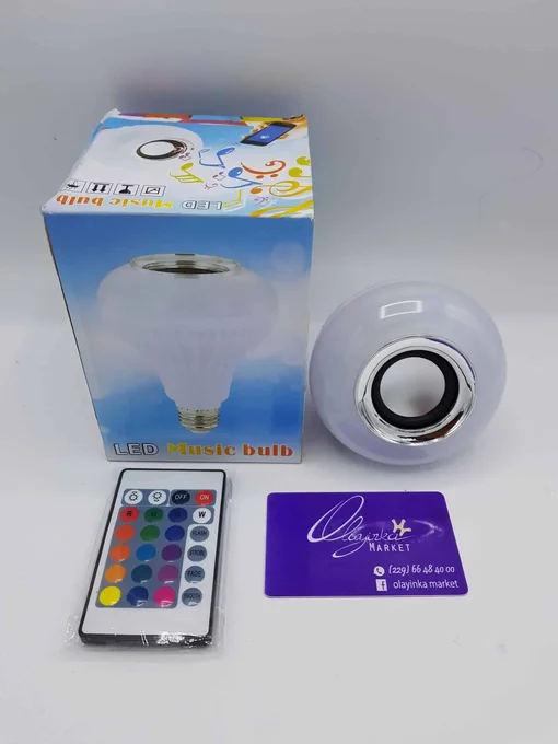 ampoule LED musicale bluetooth télécommande