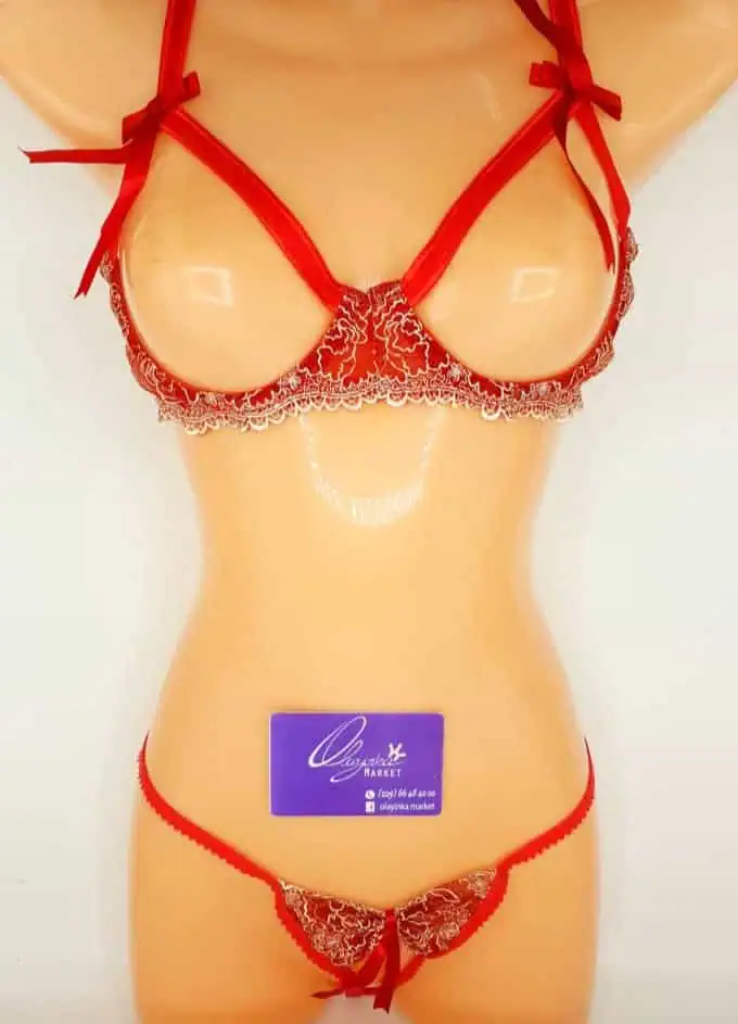 Lingerie sexy femme rouge – Image 4