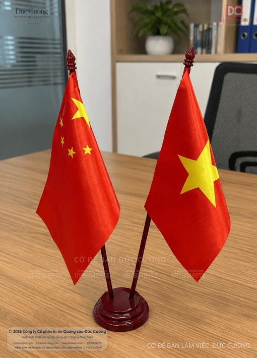 Cờ Để Bàn Đế Gỗ Cao Cấp – Giải Pháp Nâng Tầm Hình Ảnh Doanh Nghiệp, Hội Nghị Và Đối Ngoại - Ảnh 6