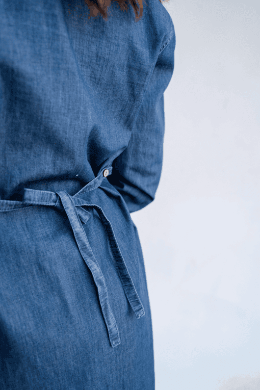 Джинсовая рубашка для беременных и кормящих мам Tori — изображение 7