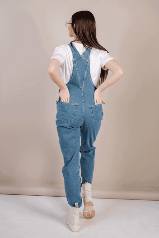 Голубой джинсовый комбинезон для будущих мам Modesto — изображение 5