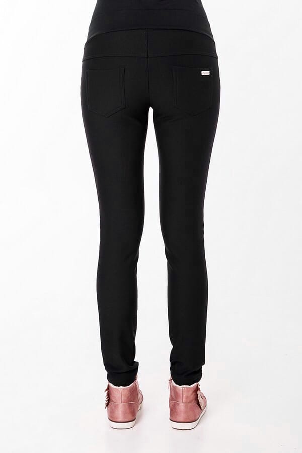 Черные теплые брюки для беременных и кормящих Pink Warm — изображение 3