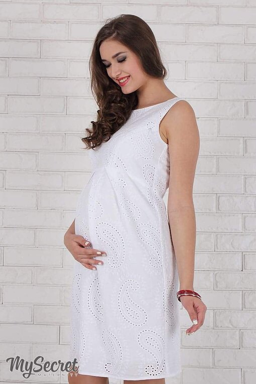 Белое платье для мам Ameli — изображение 2