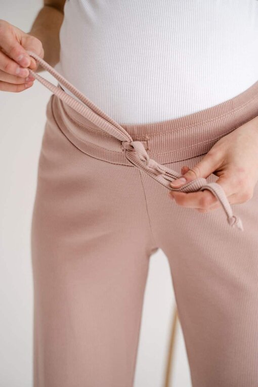 Пудровые брюки для будущих и кормящих мам Soft — изображение 2