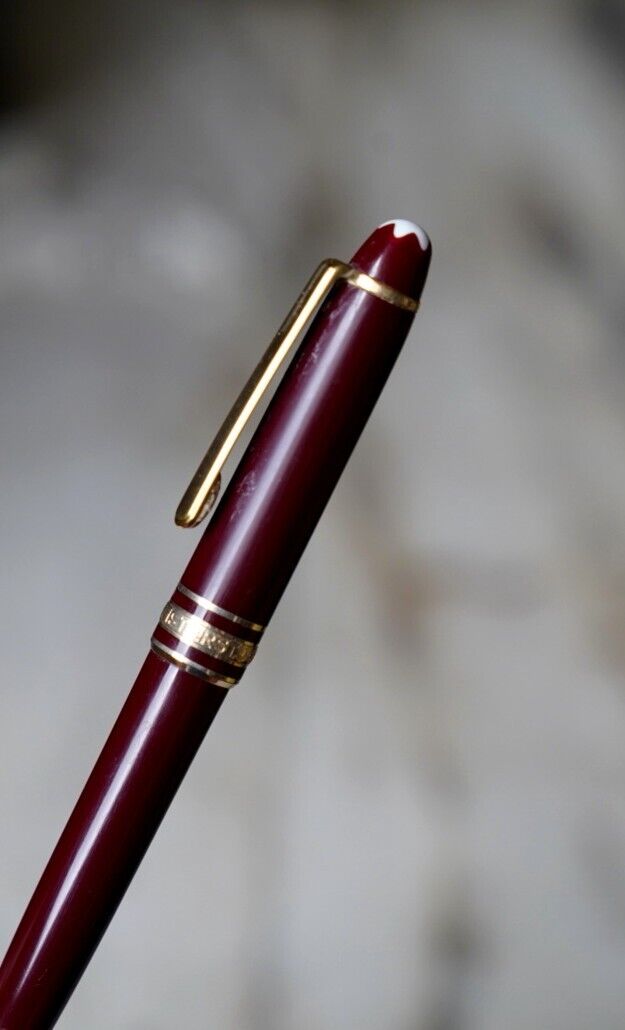 Stylo Bille Montblanc Meisterstück Mozart en Résine Bordeaux & Plaqué Or