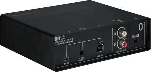 Steinberg UR12 USB Audio Interface (Colour:Copper/Black), 2-in/2-out USB 2.0 Audio Interface - Image 2