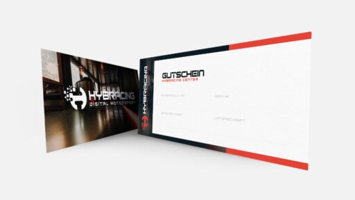 Gutschein Design Hybracing center