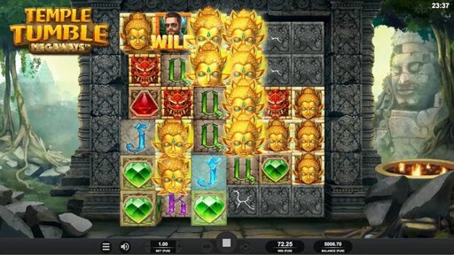 temple tumble game screenshot big win video slot relax gaming