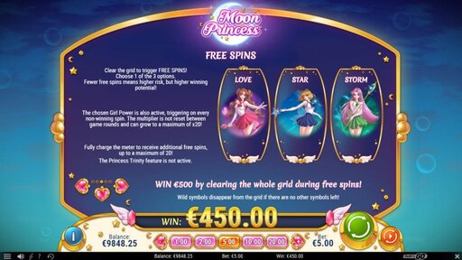 moon princess paytable symbols screenshot video slot play'nGo