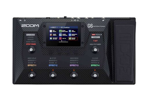 Zoom G6 Guitar Multi-Effects Processor with Expression Pedal, Touchscreen Interface, 100+ Built in Effects, Amp Modeling, IR’s, Looper, & Audio Interface for Direct Recording to Computer - Image 2