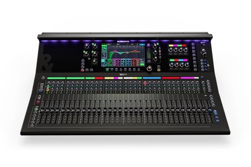 Allen & Heath SQ7+ 48-Channel Digital Mixer - top view of faders and touchscreen