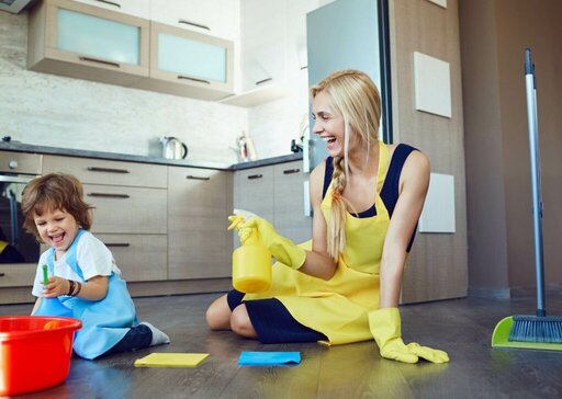 Haushalt macht Spass mit Kindern