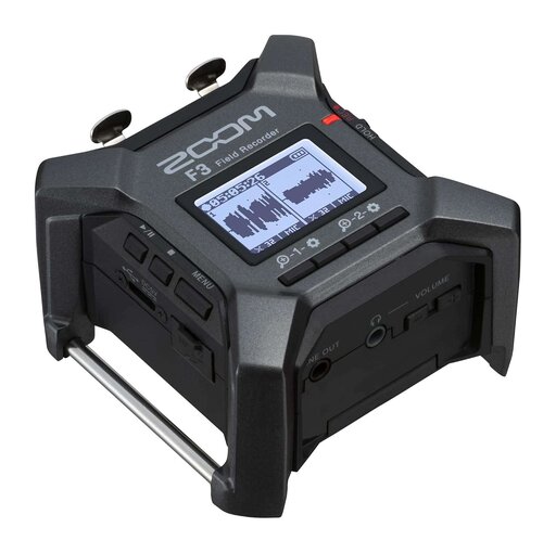 Zoom F3 Professional Field Recorder, 32-bit Float Recording, 2 Channel Recorder, Dual AD Converters, 2 Locking XLR/TRS Inputs, Battery Powered, Wireless Control - Image 3