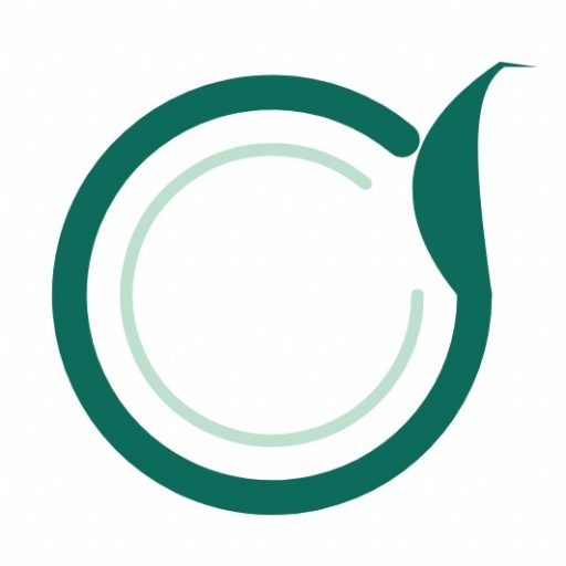 Green loop with opening and leaf growing from one end
